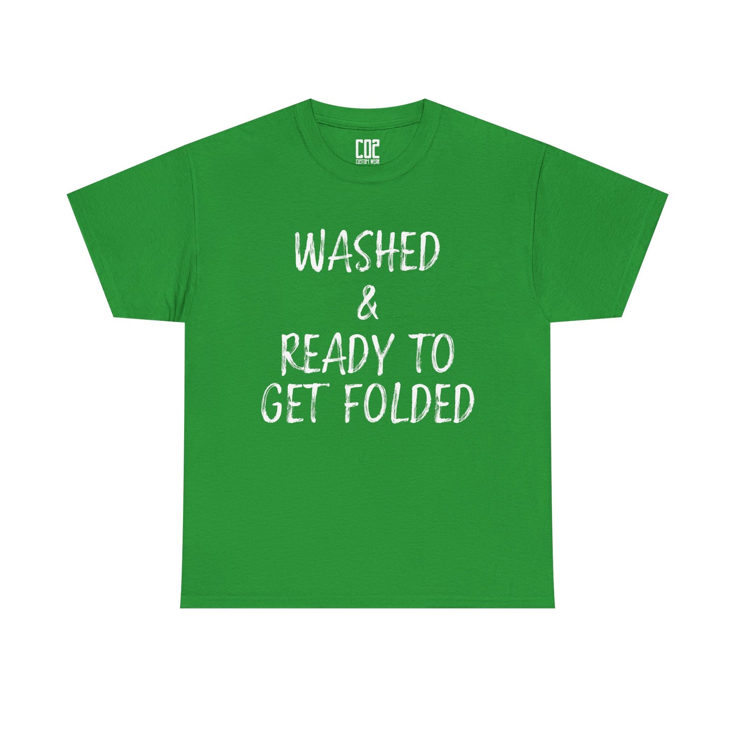 Washed & Ready to Get Folded Tee, Funny Gift for Laundry Lovers, Unisex T-Shirt, Everyday Casual Wear, Perfect for Housewarming, [...]