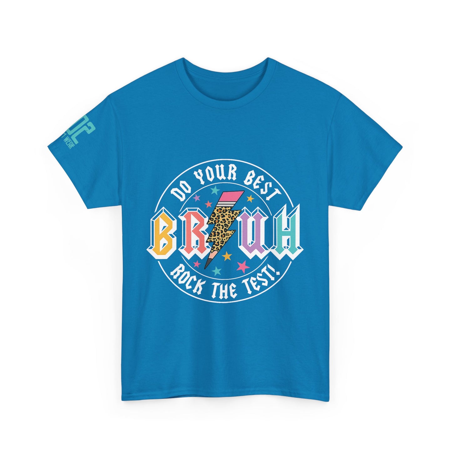 Motivational Unisex Heavy Cotton Tee: 'Do Your Best, Rock the Test!' - Perfect for Students, Casual Wear, Gift Idea, Graduation, Study [...]