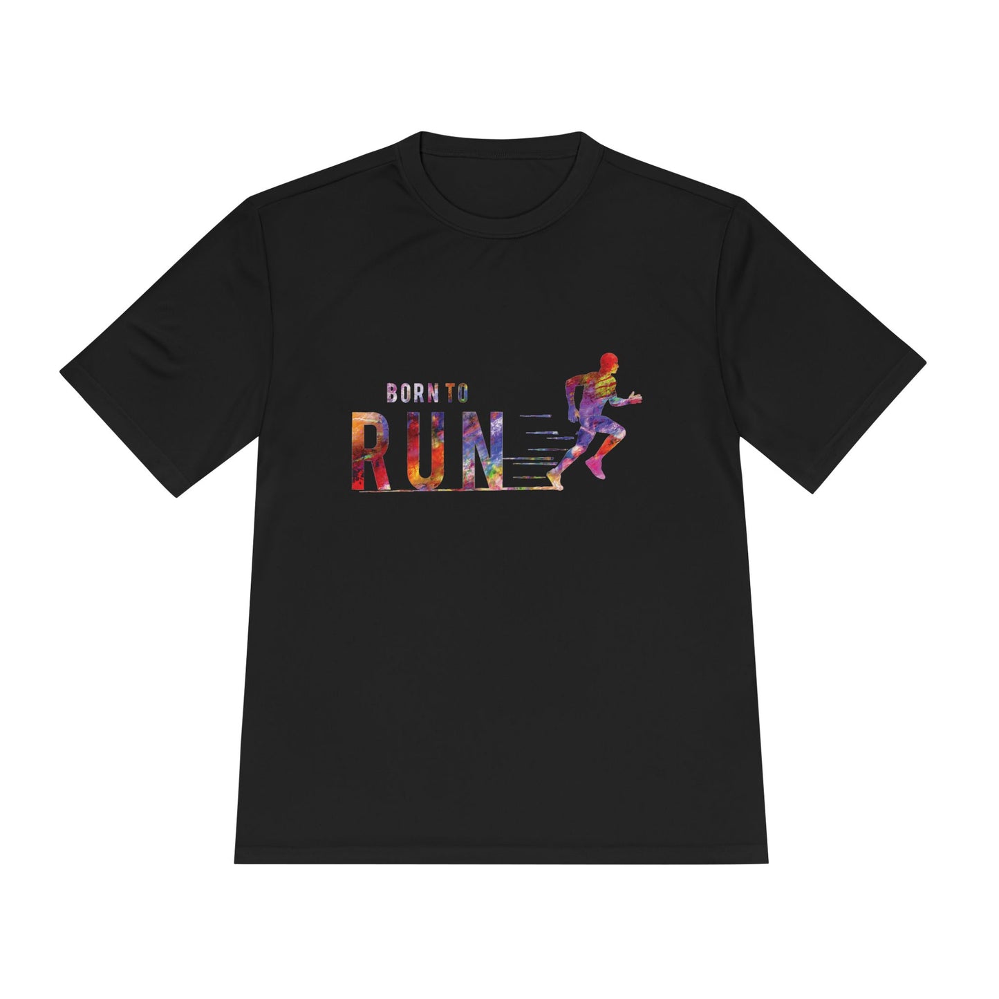 Born to Run Unisex Moisture Wicking Tee | Athletic Shirt, Running Top, Workout Apparel, Fitness Gift, Sportswear