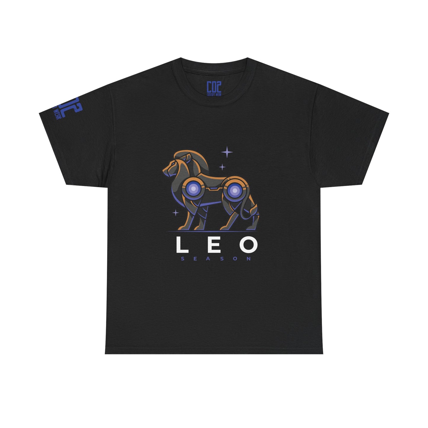 LEO Season Lion Unisex Heavy Cotton Tee | Zodiac T-Shirt, Astrology Gift, Casual Wear, Horoscope Apparel, Unique Graphic Tee