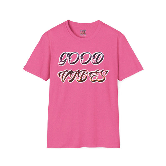 Good Vibes Unisex T-Shirt | Softstyle Tee for Casual Days, Vacation Wear, Gift, Fun Summer Style