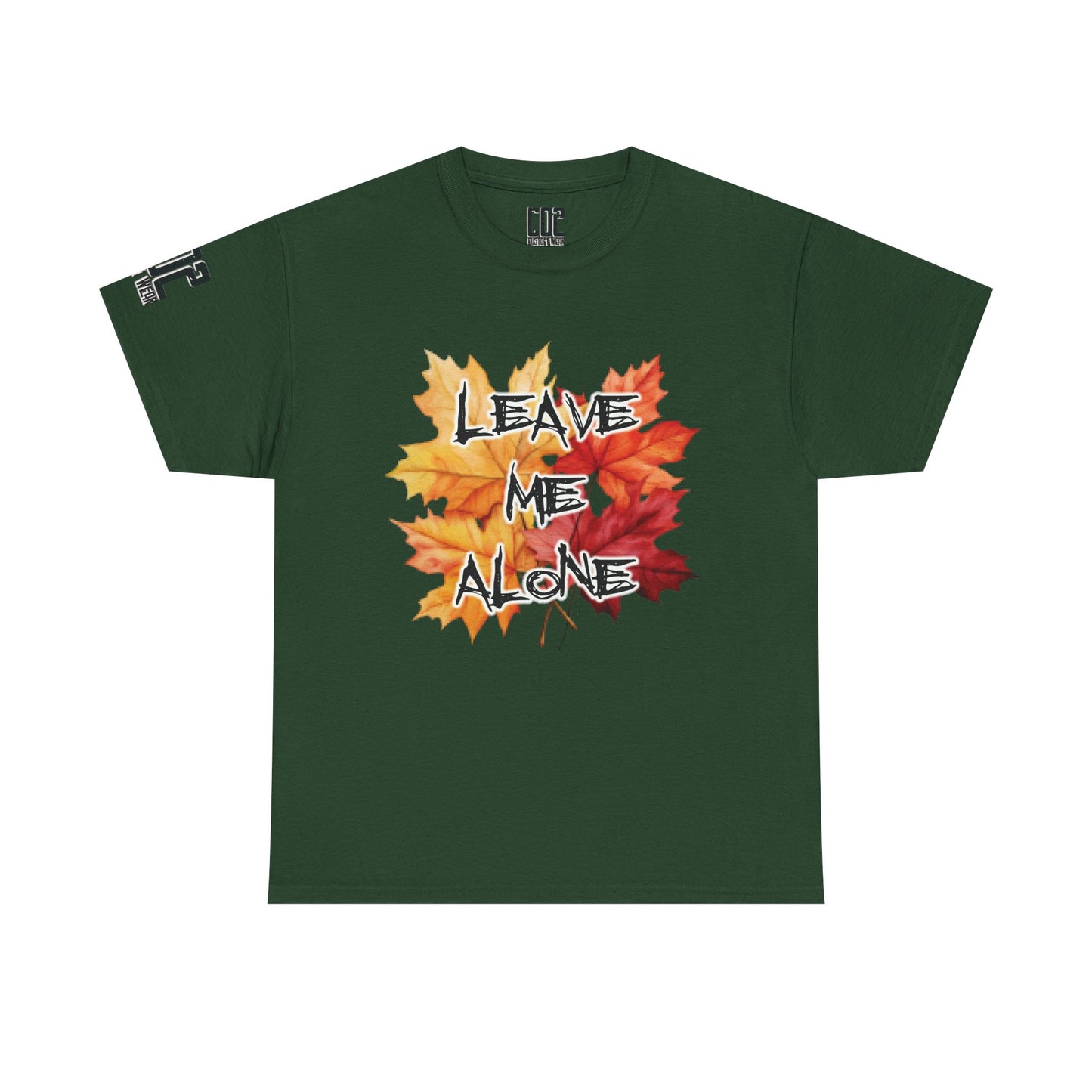 Leave Me Alone Unisex Cotton Shirt, Autumn Vibes Tee - Leave Me Alone Unisex Cotton Shirt, Casual Fall Wear, Gift for Introverts, Halloween Style, Cozy Shirt