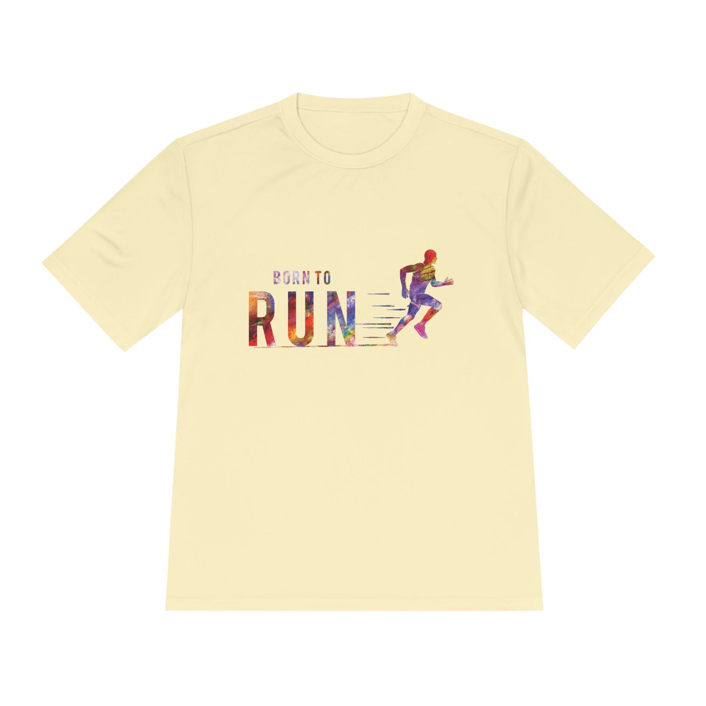 Born to Run Unisex Moisture Wicking Tee | Athletic Shirt, Running Top, Workout Apparel, Fitness Gift, Sportswear