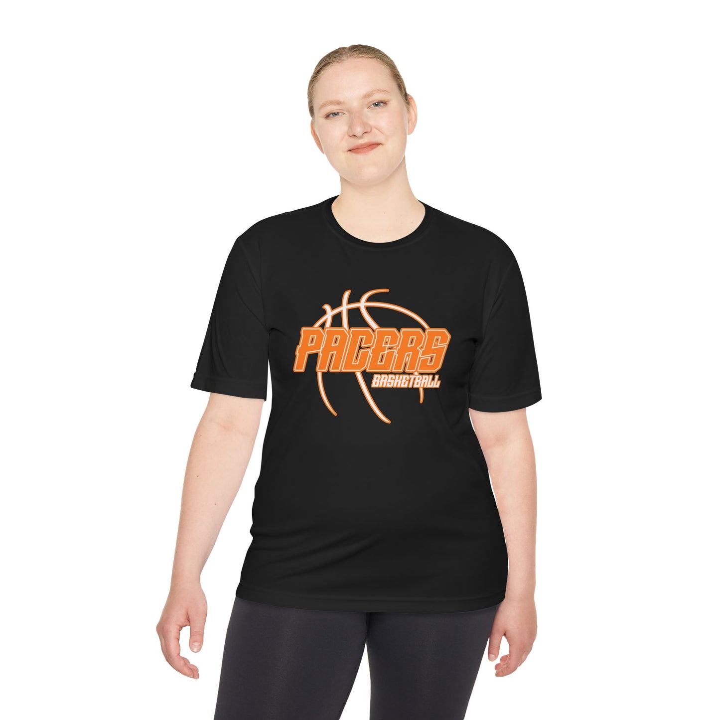 Pacers Basketball Black Tee — Moisture-Wicking Performance Shirt