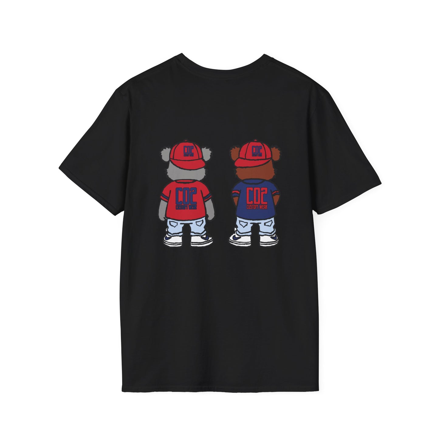 CO2 Bear Retro Cool Bear Graphic Tee, Cute Animal T-Shirt, Fun Unisex Wear, Streetwear Style Shirt, Casual Gift for Kids and Teens