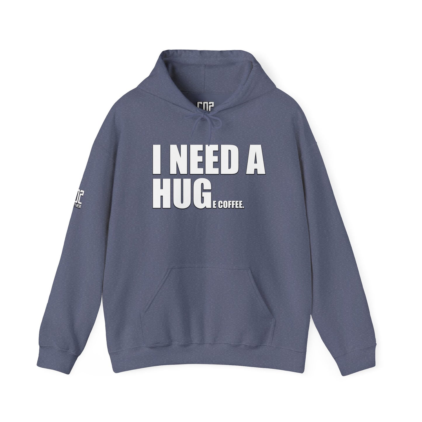 I Need A Huge Coffee Hoodie Sweatshirt, Gift for Friends, Cute Bear Design, Winter Wardrobe Staple, Snuggle Up Wear