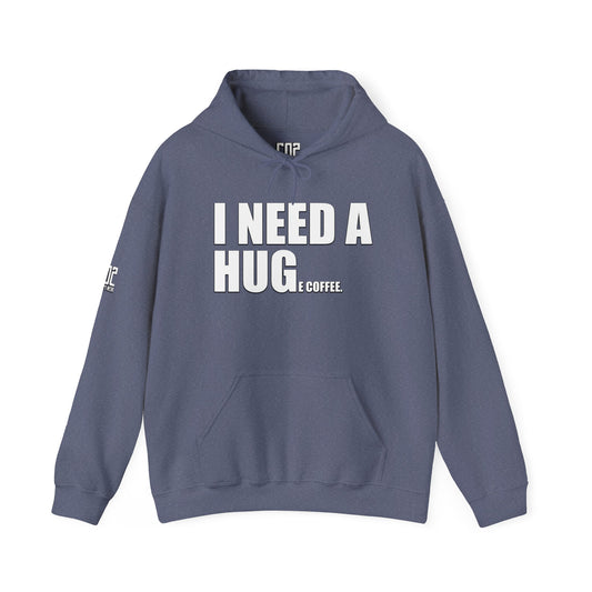 I Need A Huge Coffee Hoodie Sweatshirt, Gift for Friends, Cute Bear Design, Winter Wardrobe Staple, Snuggle Up Wear