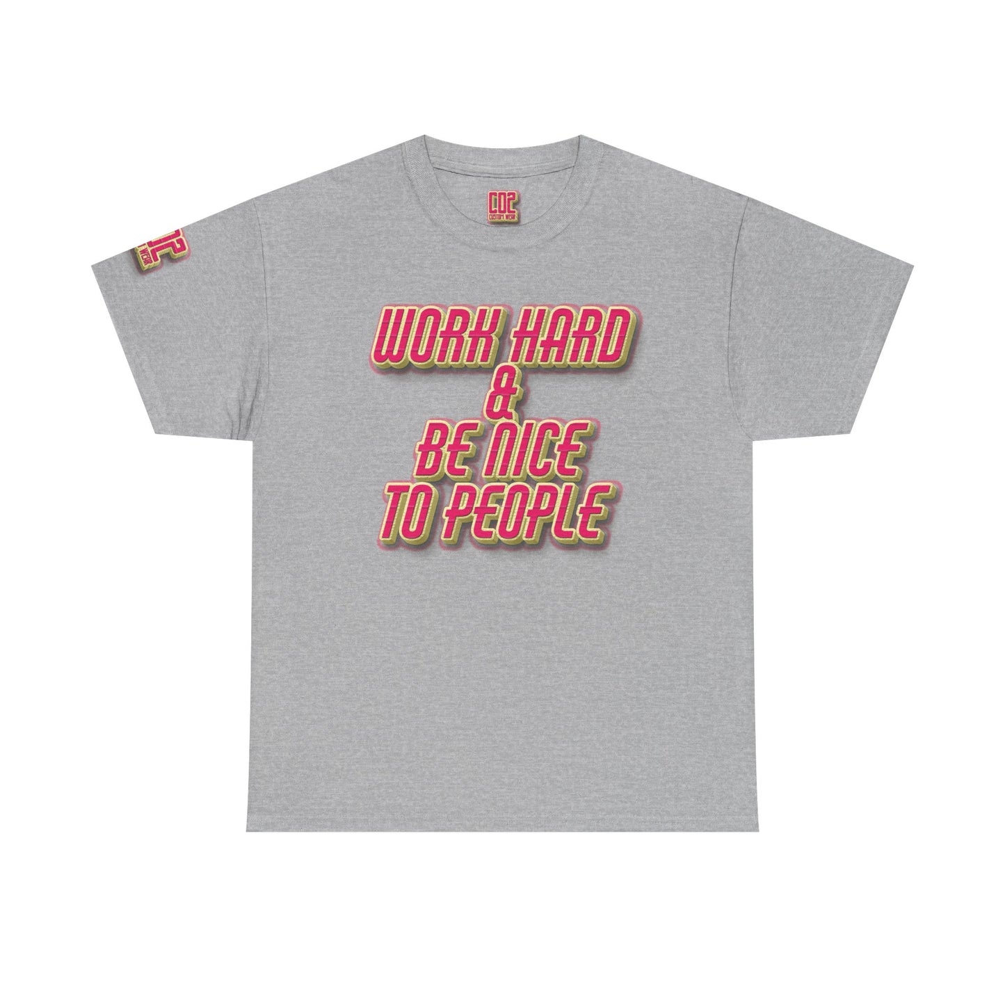 Work Hard & Be Nice Heavy Cotton Tee for Motivational Style, Perfect Gift for Friends, Great for Casual Outings, Soft Cotton T-Shirt, [...]