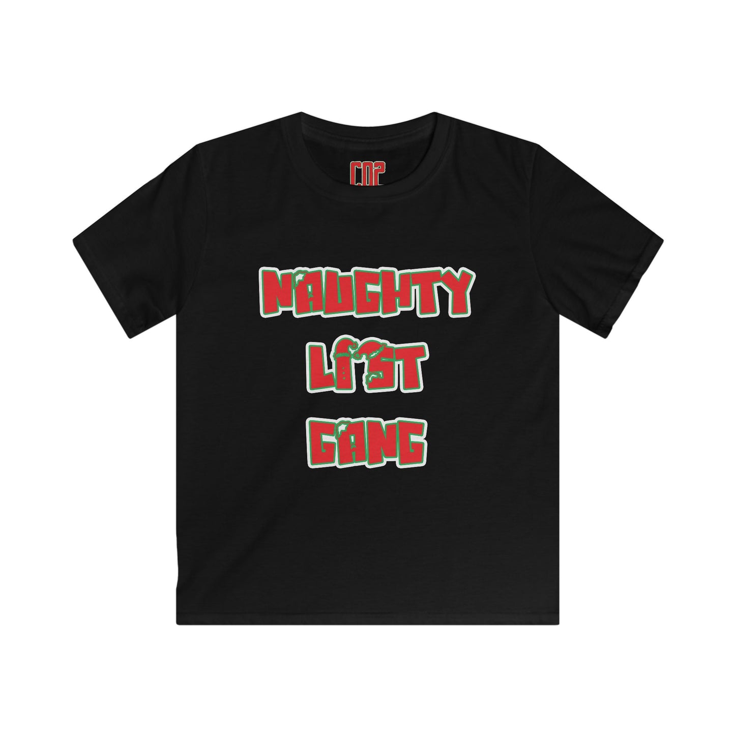 Naughty List Gang Kids Tee — Christmas Holiday Graphic Shirt