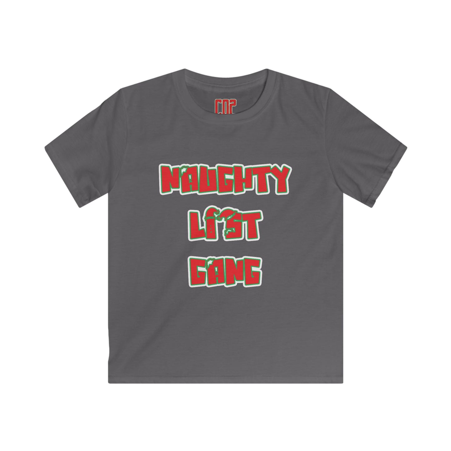 Naughty List Gang Kids Tee — Christmas Holiday Graphic Shirt