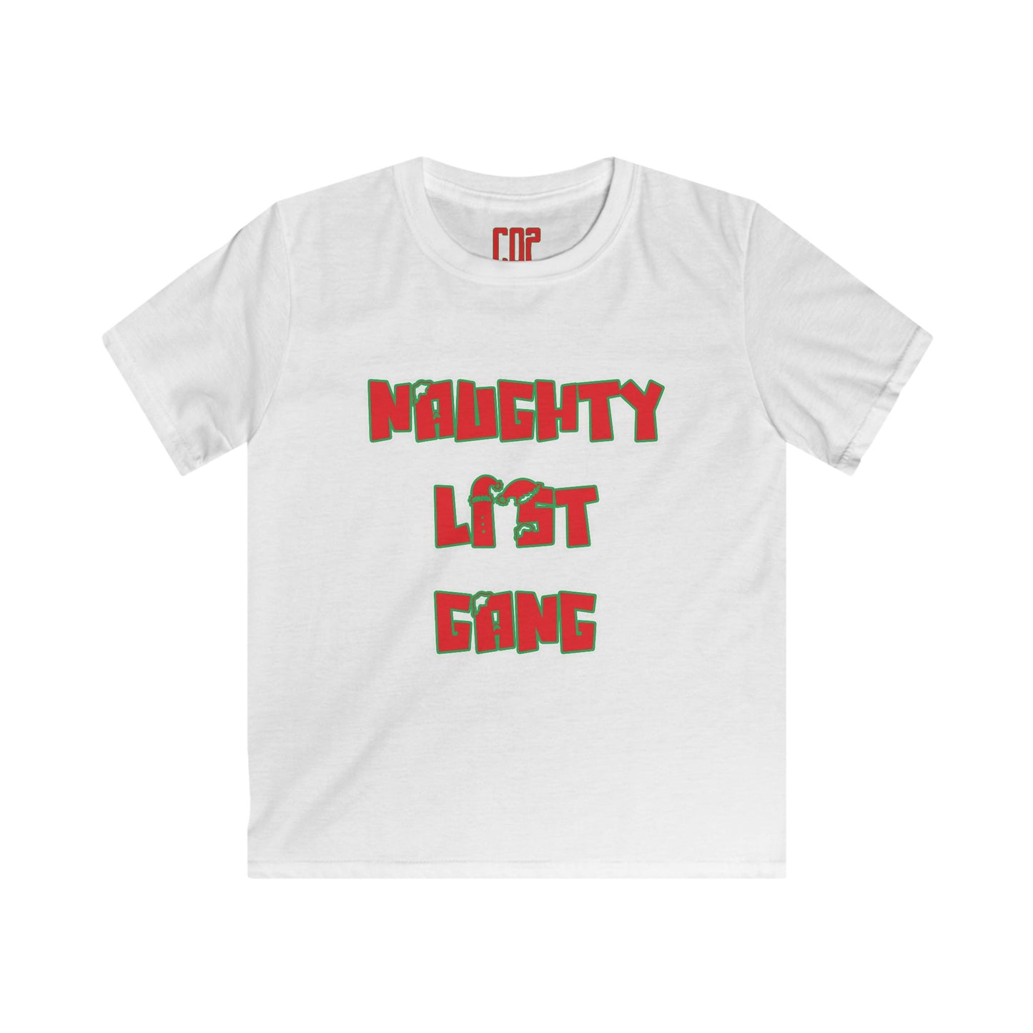 Naughty List Gang Kids Tee — Christmas Holiday Graphic Shirt