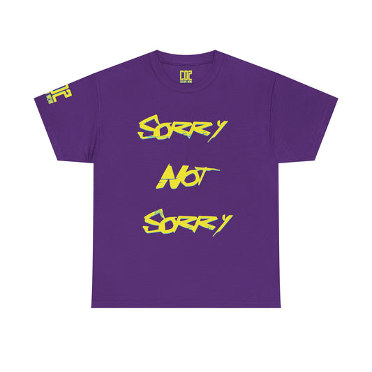 Sorry Not Sorry Shirt, Statement Graphic Tee,  Casual Unisex Top, Trendy Streetwear, Gift for Him/Her, Everyday Wear