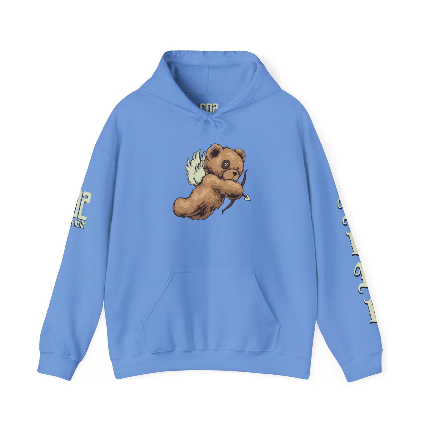 Cute Cupid Bear Unisex Hooded Sweatshirt - Cozy Layer, Gift for Friends, Valentine’s Day, Casual Wear, Everyday Comfort