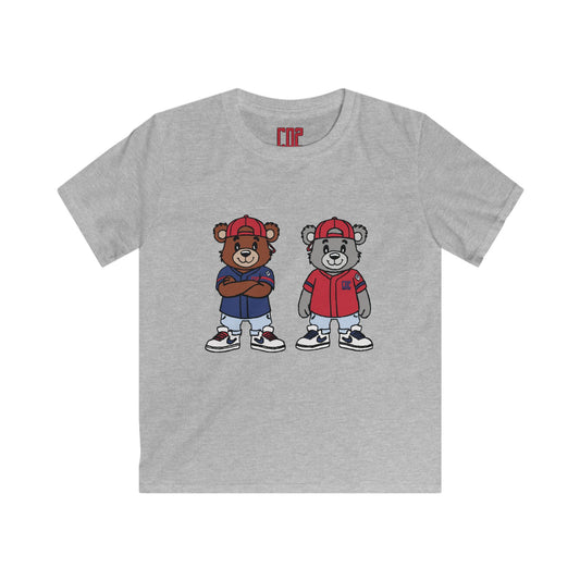 CO2 Bear Retro Cool Bear Graphic Tee for Kids, Fun Softstyle T-Shirt, Trendy Kidswear, Birthday Gift, Cartoon Bear Shirt
