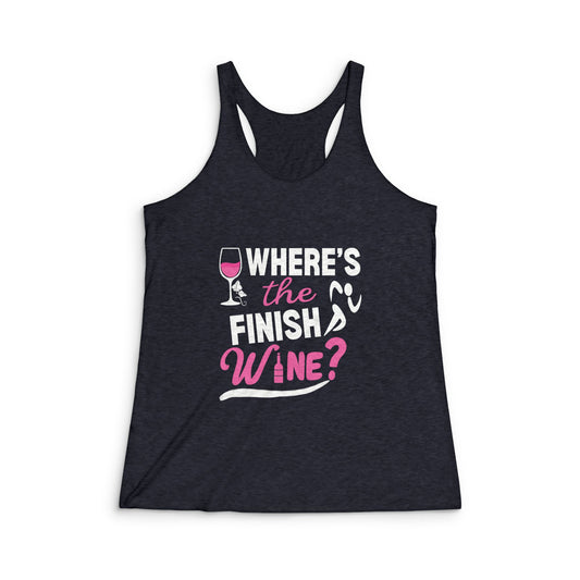 Wine Lover's Racerback Tank, Perfect for Wine Parties, Gift for Wine Enthusiasts, Funny Workout Top, Girls Night Out, Summer Casual Wear