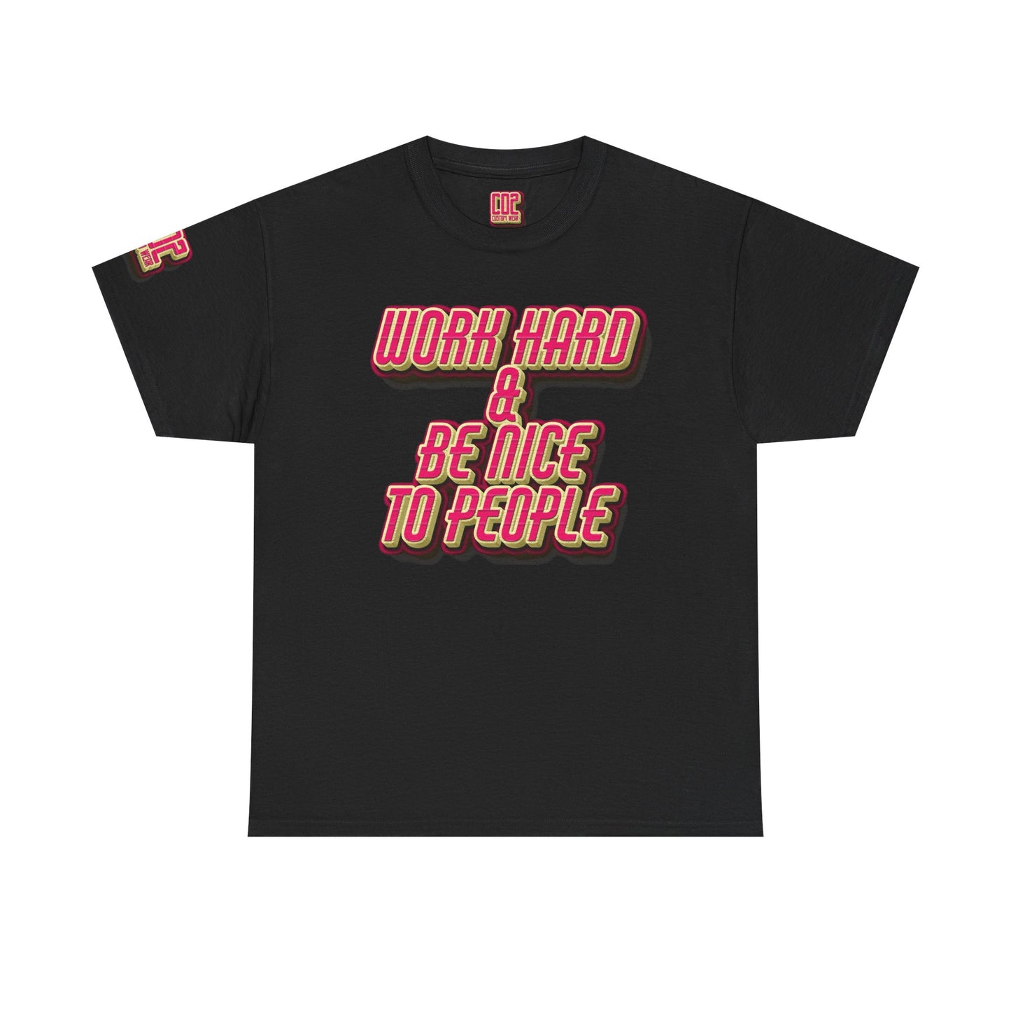 Work Hard & Be Nice Heavy Cotton Tee for Motivational Style, Perfect Gift for Friends, Great for Casual Outings, Soft Cotton T-Shirt, [...]