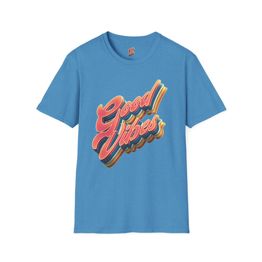 Good Vibes Unisex Softstyle T-Shirt, Fun Graphic Tee, Casual Wear, Gift for Friends, Summer Outfits, Positive Energy Fashion