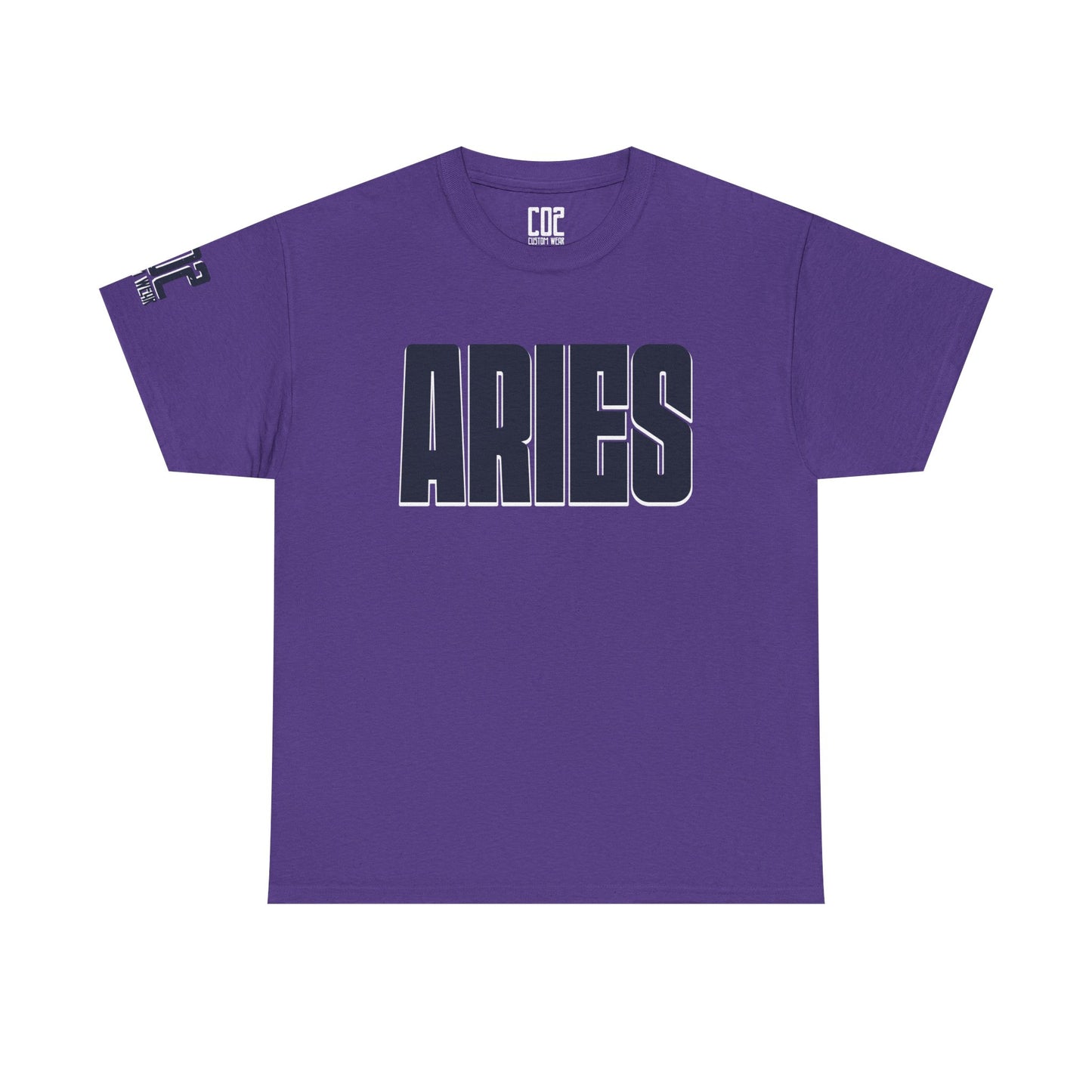 Aries Heavy Cotton Tee - Unisex Astrology Shirt, Zodiac Fashion, Horoscope Gift, Perfect for Birthdays & Celebrations