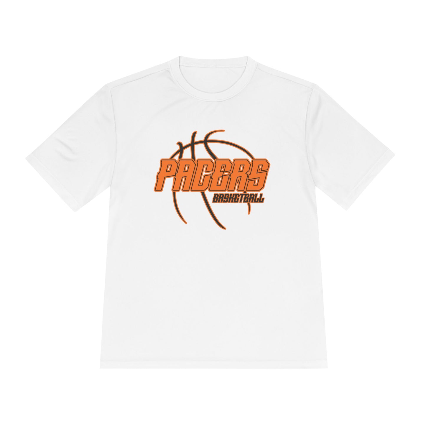 Pacers Basketball White Tee — Moisture-Wicking Performance Shirt