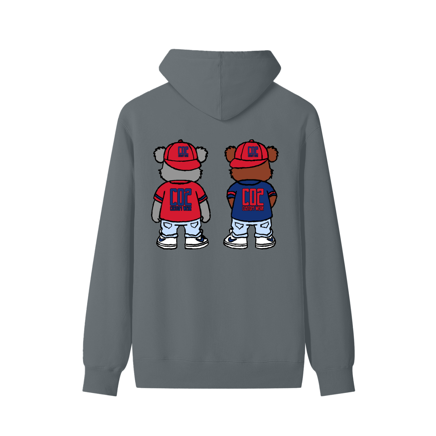 CO2 Bear Retro Cool Bear Classic Unisex Cotton Hoodie