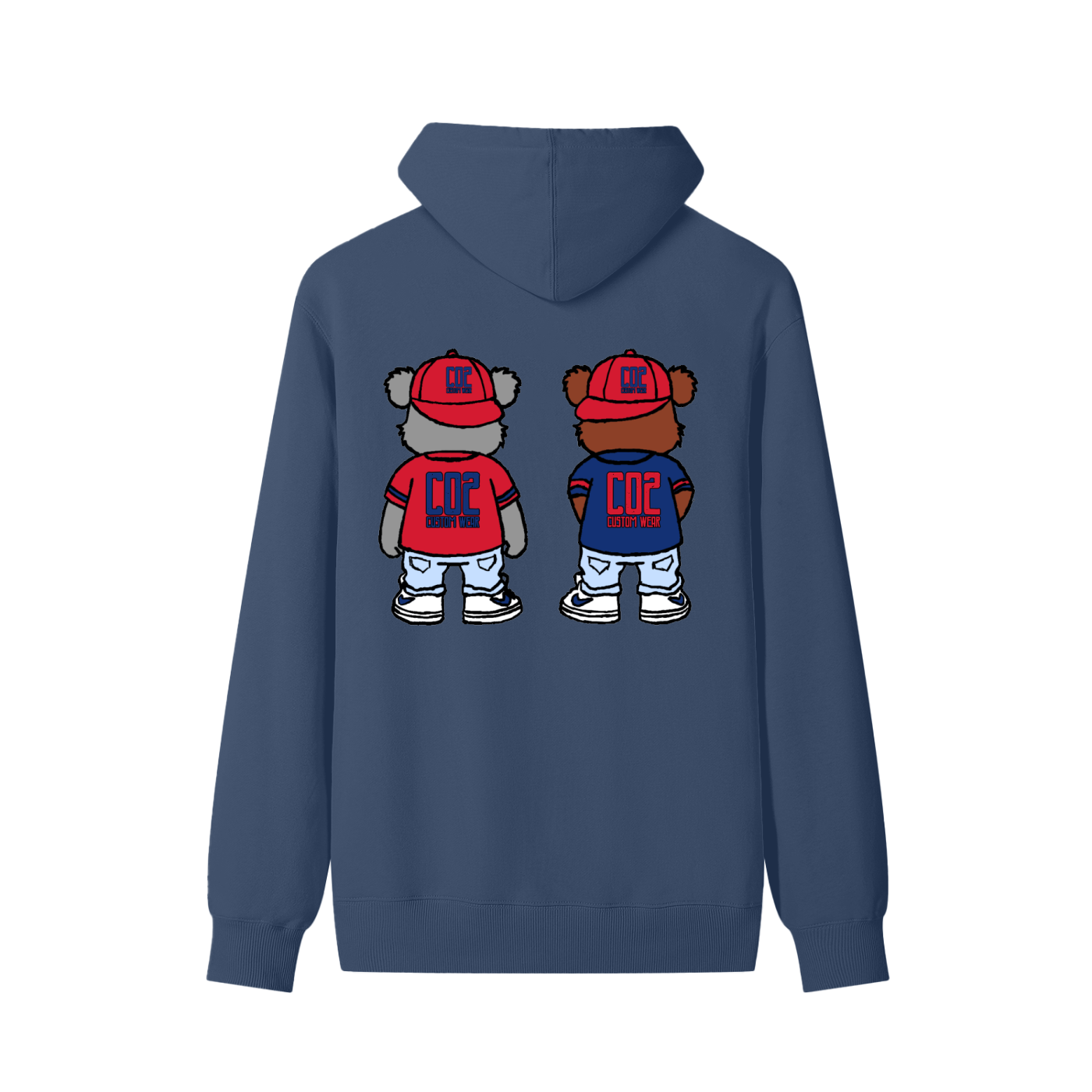 CO2 Bear Retro Cool Bear Classic Unisex Cotton Hoodie