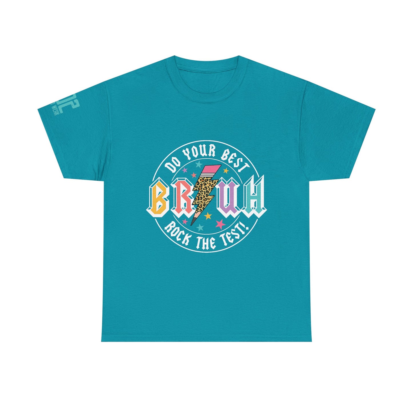 Motivational Unisex Heavy Cotton Tee: 'Do Your Best, Rock the Test!' - Perfect for Students, Casual Wear, Gift Idea, Graduation, Study [...]