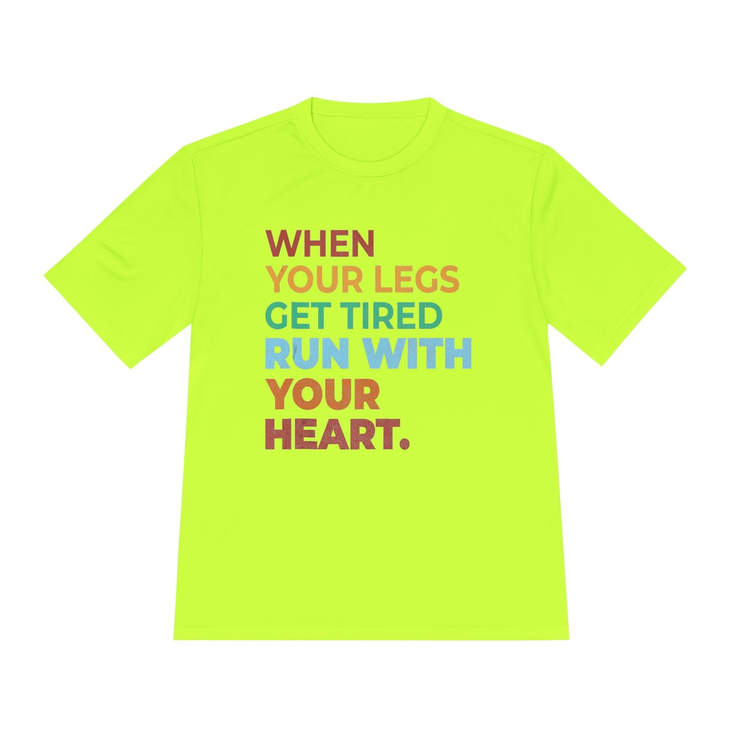 Motivational Unisex Moisture Wicking Tee, Running Shirt, Athletic Wear, Fitness Gift, Active Lifestyle Apparel, Workout Top