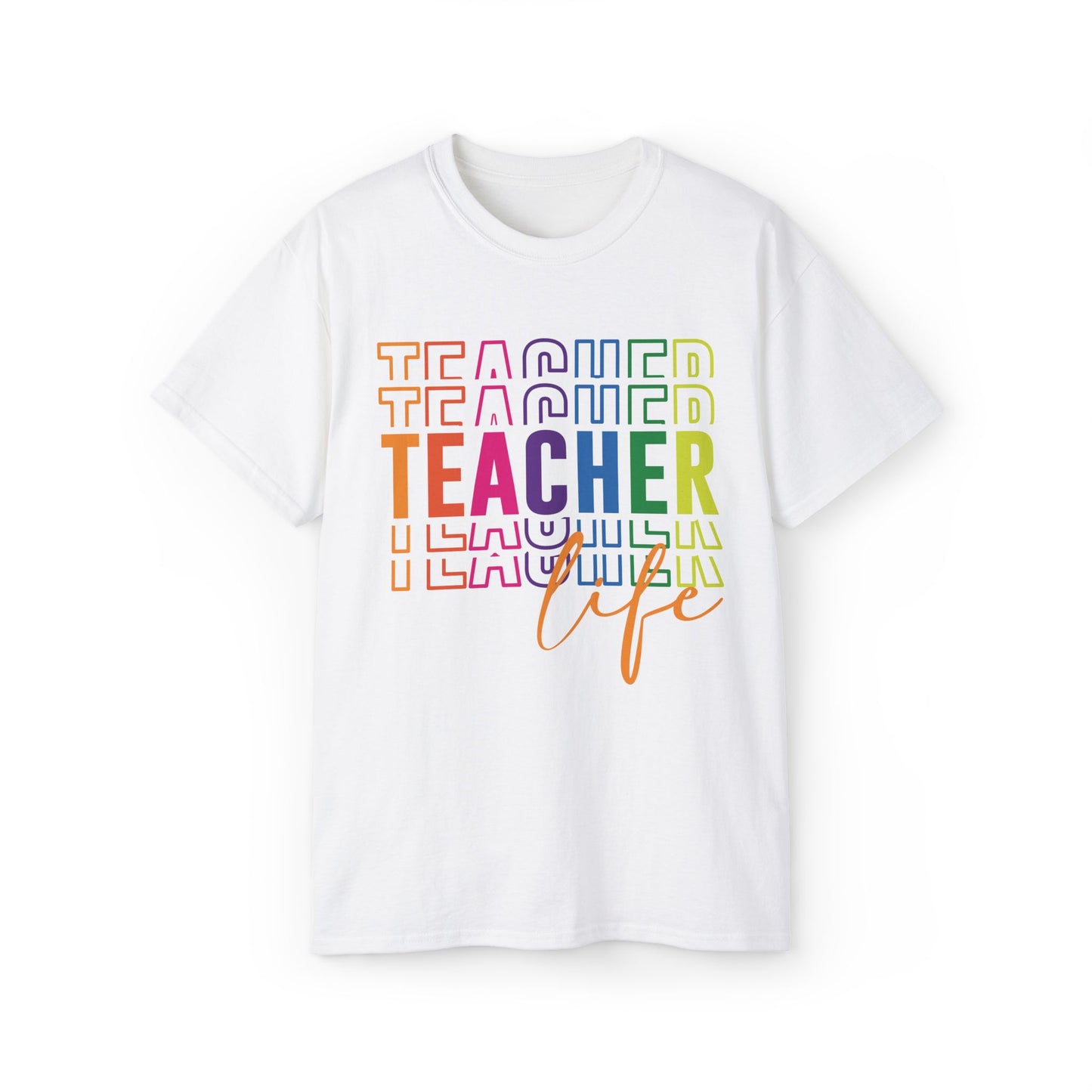 Colorful Teacher Life Unisex Cotton Tee – Perfect Gift for Educators, Teacher Appreciation Day, Classroom Style, Back to School, [...]