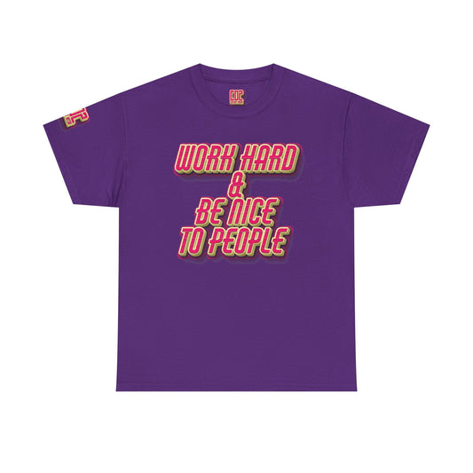 Work Hard & Be Nice Heavy Cotton Tee for Motivational Style, Perfect Gift for Friends, Great for Casual Outings, Soft Cotton T-Shirt, [...]