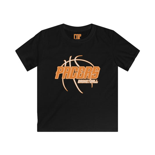 Pacers Basketball Graphic Youth T-Shirt- Black Tee