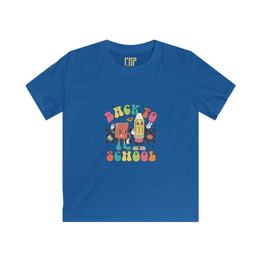 Back to School Kids Softstyle Tee, Fun Kid's Shirt, Classroom Must-Have, Unique Gift, Youth Apparel, Playful Everyday Wear