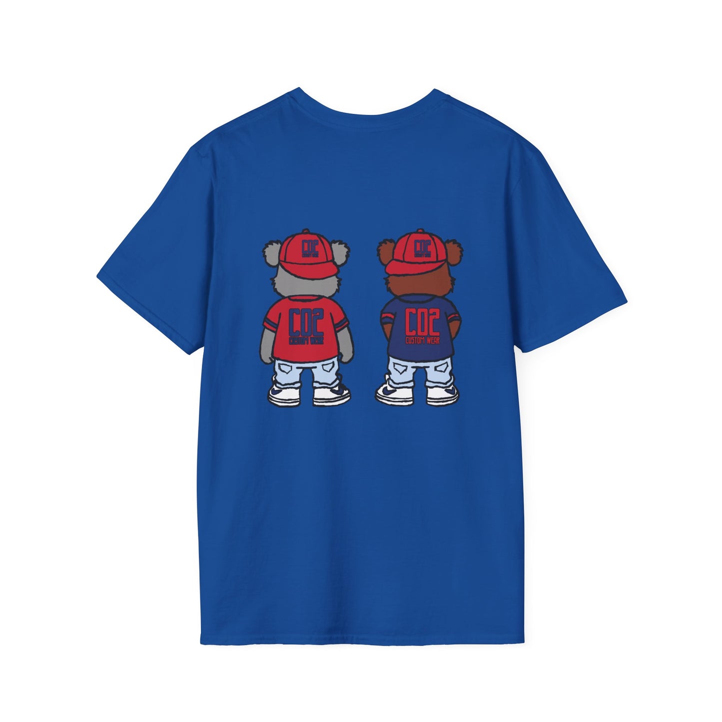 CO2 Bear Retro Cool Bear Graphic Tee, Cute Animal T-Shirt, Fun Unisex Wear, Streetwear Style Shirt, Casual Gift for Kids and Teens