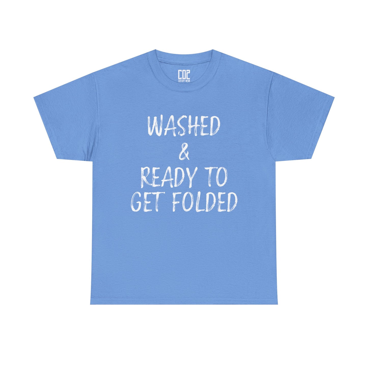 Washed & Ready to Get Folded Tee, Funny Gift for Laundry Lovers, Unisex T-Shirt, Everyday Casual Wear, Perfect for Housewarming, [...]