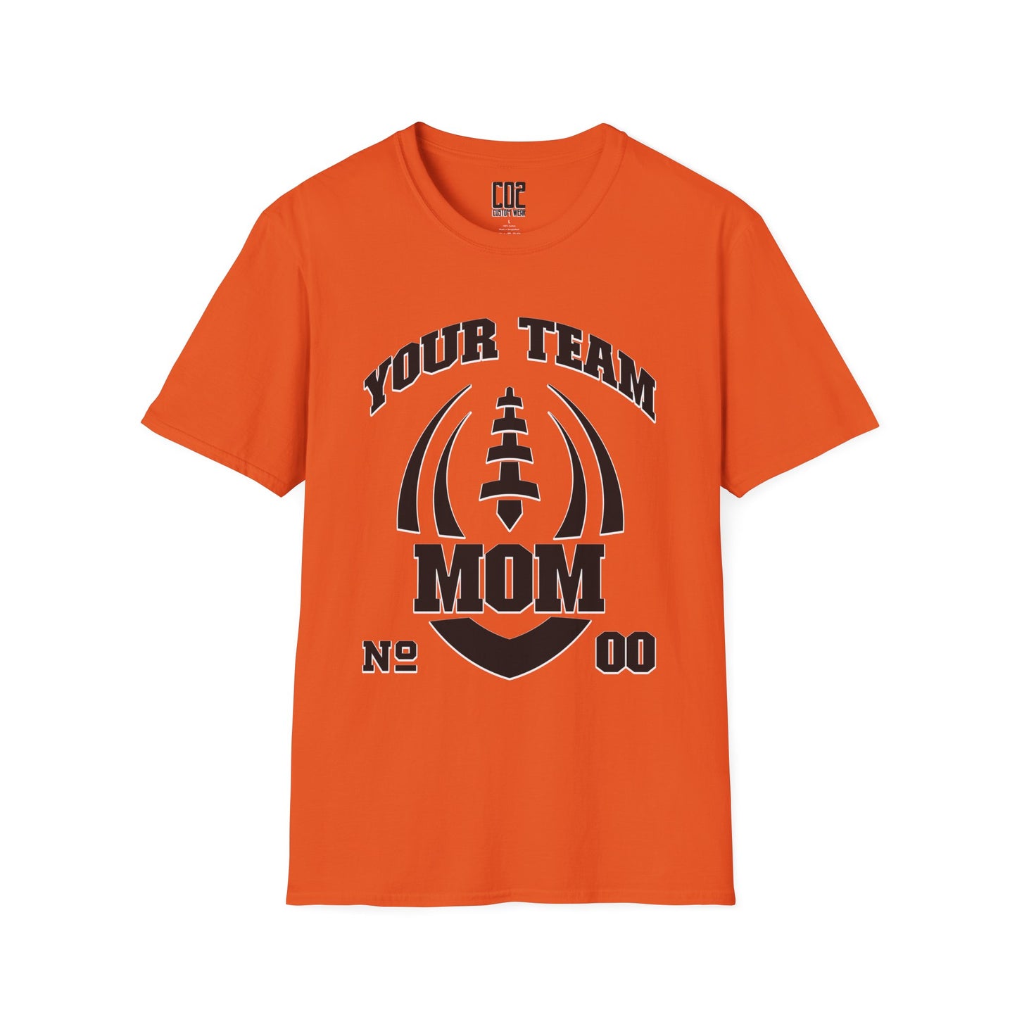 Football Mom Unisex Tee - Custom Team and Number Shirt for Athletes by request