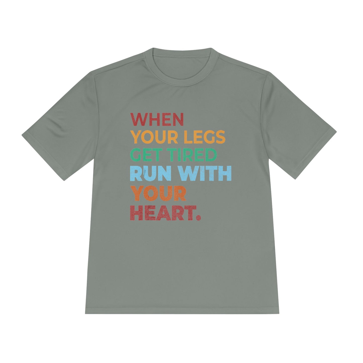 Motivational Unisex Moisture Wicking Tee, Running Shirt, Athletic Wear, Fitness Gift, Active Lifestyle Apparel, Workout Top