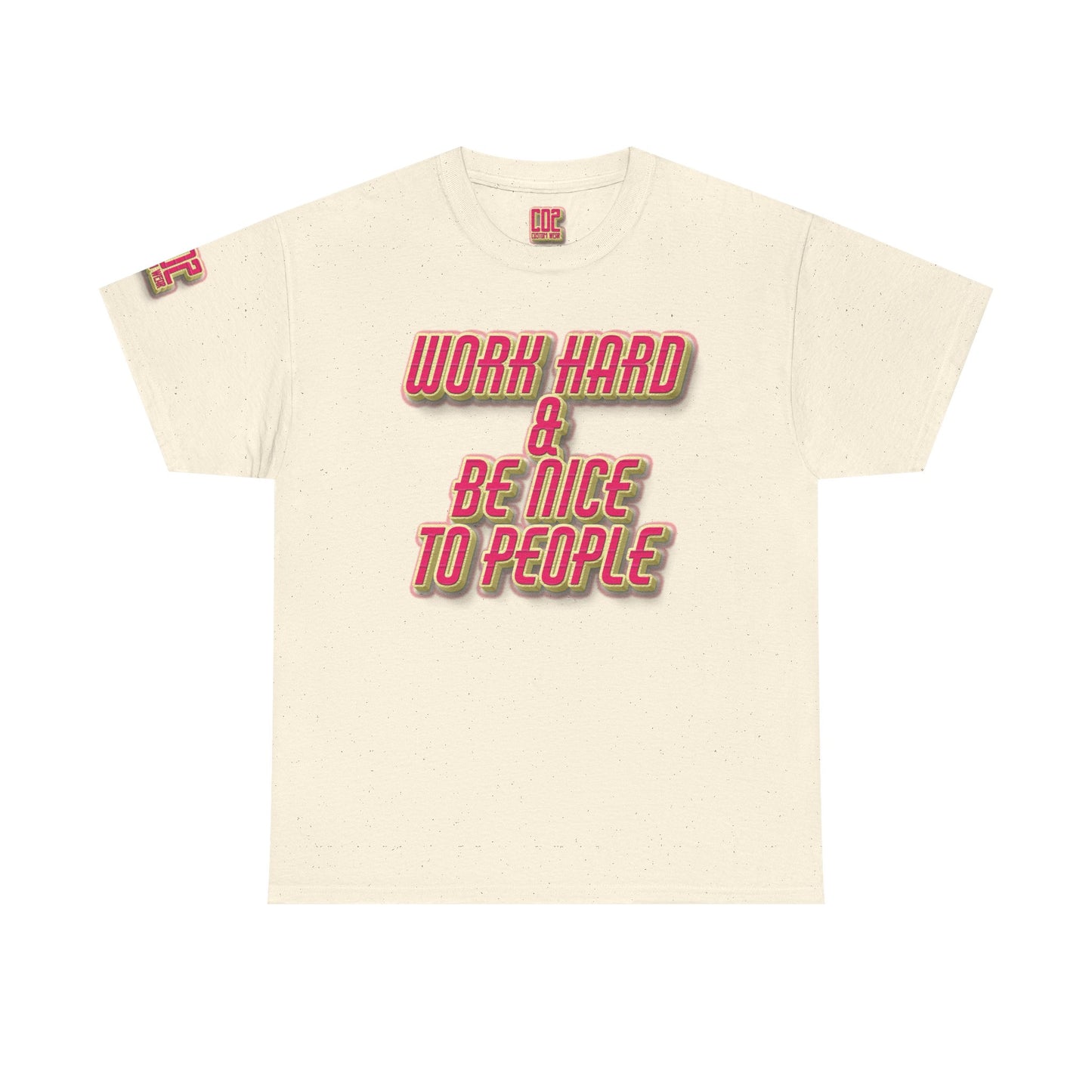 Work Hard & Be Nice Heavy Cotton Tee for Motivational Style, Perfect Gift for Friends, Great for Casual Outings, Soft Cotton T-Shirt, [...]
