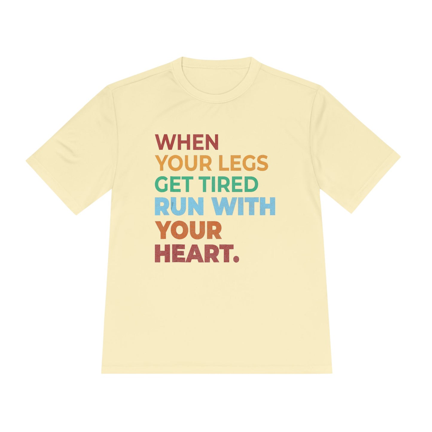 Motivational Unisex Moisture Wicking Tee, Running Shirt, Athletic Wear, Fitness Gift, Active Lifestyle Apparel, Workout Top