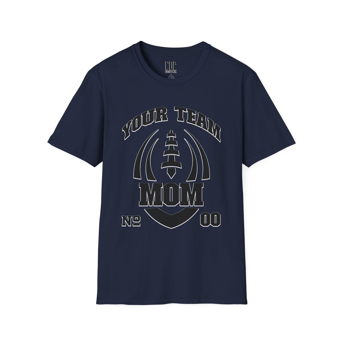 Football Mom Unisex Tee - Custom Team and Number Shirt for Athletes by request