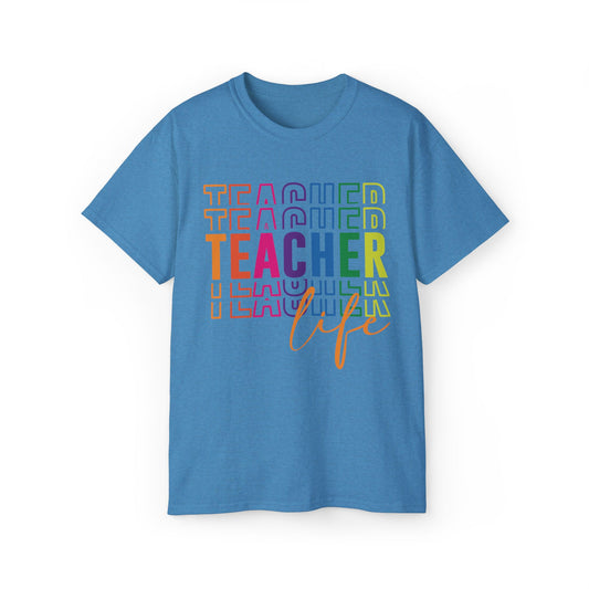 Colorful Teacher Life Unisex Cotton Tee – Perfect Gift for Educators, Teacher Appreciation Day, Classroom Style, Back to School, [...]