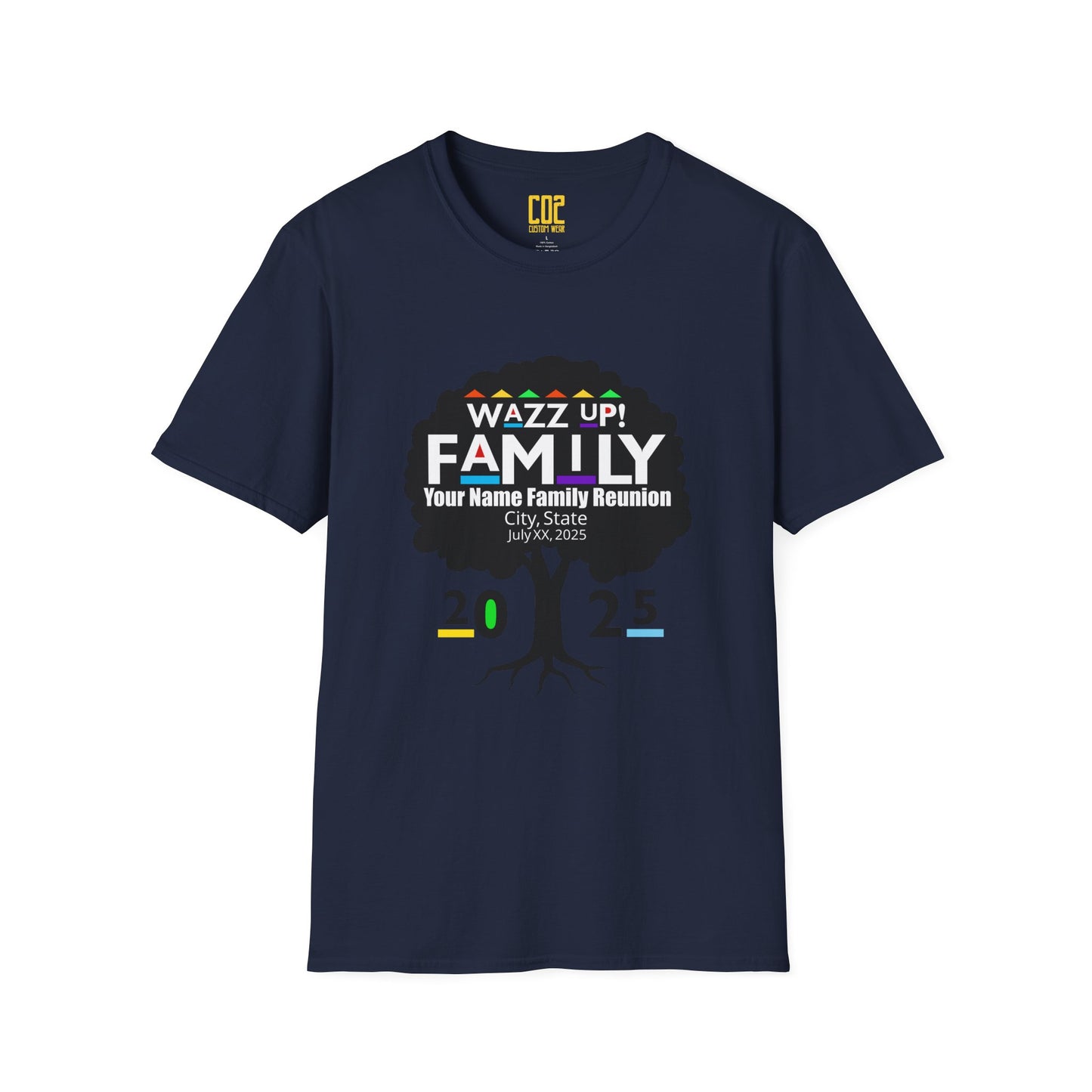 Personalized Family Reunion T-Shirt, Family Reunion Tee, Custom Family Shirt, Softstyle Family Clothing, Unique Family Gathering [...]