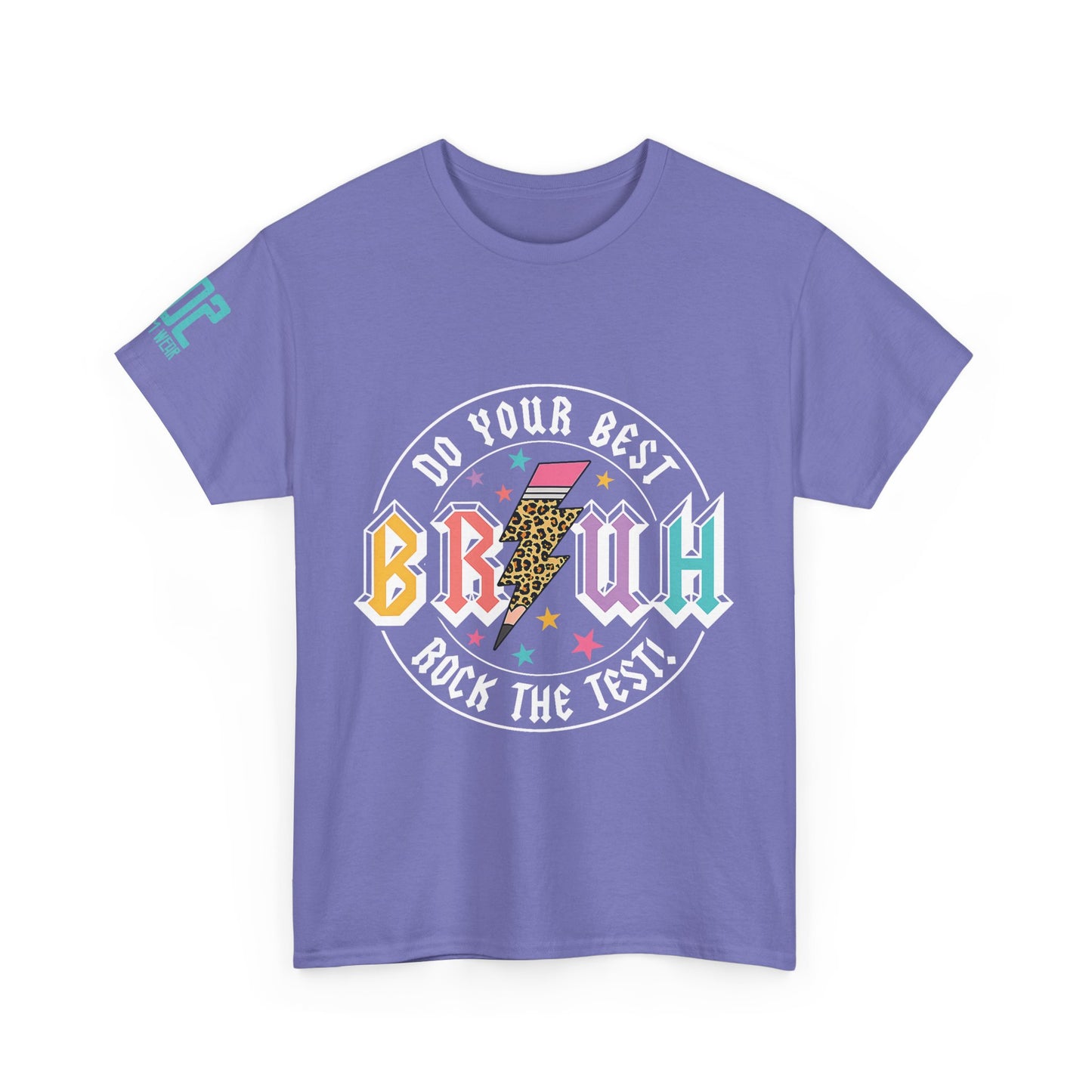 Motivational Unisex Heavy Cotton Tee: 'Do Your Best, Rock the Test!' - Perfect for Students, Casual Wear, Gift Idea, Graduation, Study [...]