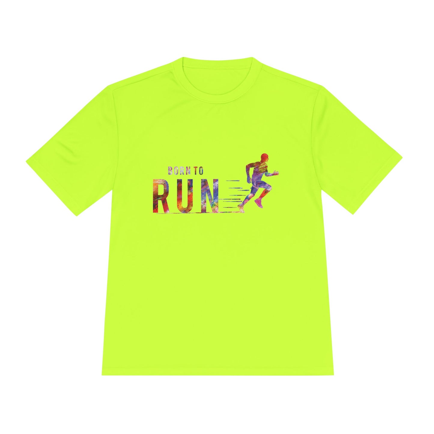 Born to Run Unisex Moisture Wicking Tee | Athletic Shirt, Running Top, Workout Apparel, Fitness Gift, Sportswear