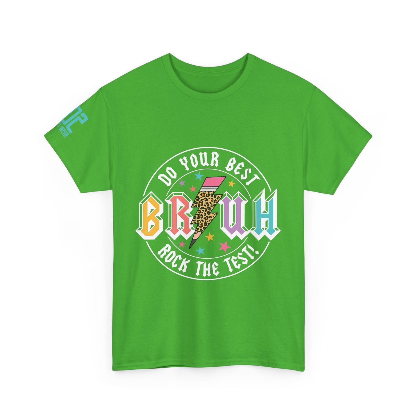 Motivational Unisex Heavy Cotton Tee: 'Do Your Best, Rock the Test!' - Perfect for Students, Casual Wear, Gift Idea, Graduation, Study [...]
