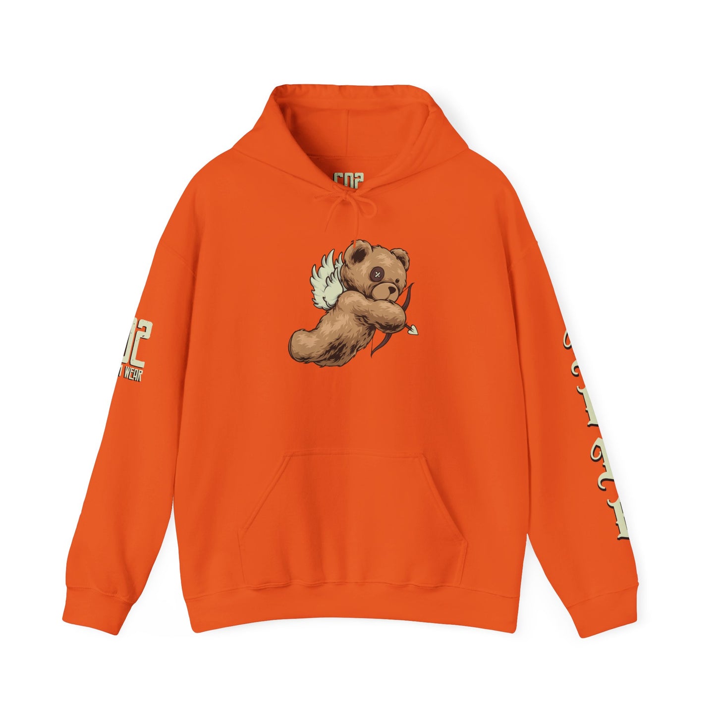 Cute Cupid Bear Unisex Hooded Sweatshirt - Cozy Layer, Gift for Friends, Valentine’s Day, Casual Wear, Everyday Comfort
