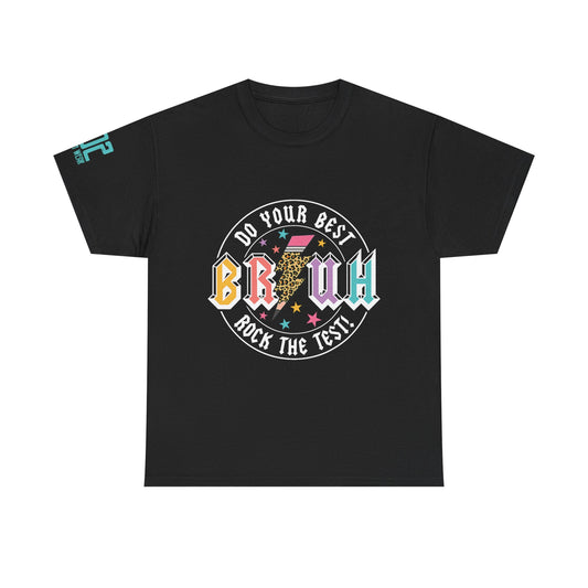 Motivational Unisex Heavy Cotton Tee: 'Do Your Best, Rock the Test!' - Perfect for Students, Casual Wear, Gift Idea, Graduation, Study [...]