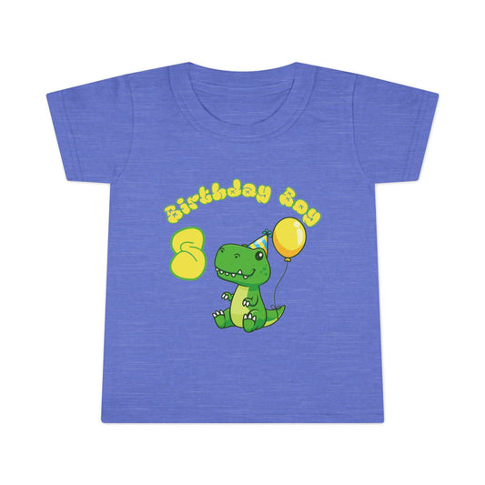 Birthday Boy Dinosaur Toddler T-shirt, Cute Kids Tee, Birthday Gift, Toddler Apparel, Dinosaur Theme, Fun Kids Clothing