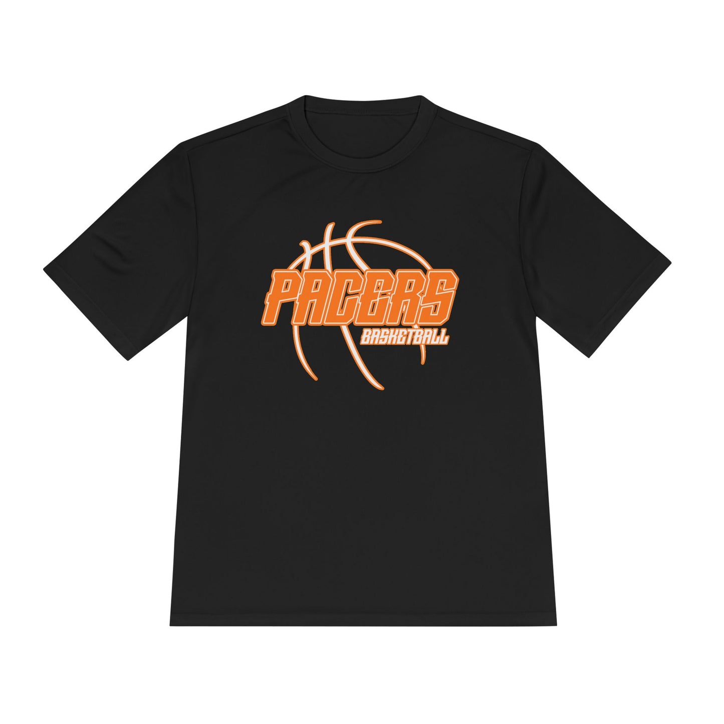 Pacers Basketball Black Tee — Moisture-Wicking Performance Shirt