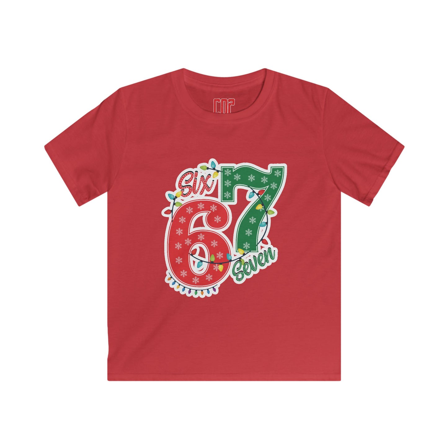 Kids Tee - Festive "Six & Seven" Christmas Birthday Number Shirt
