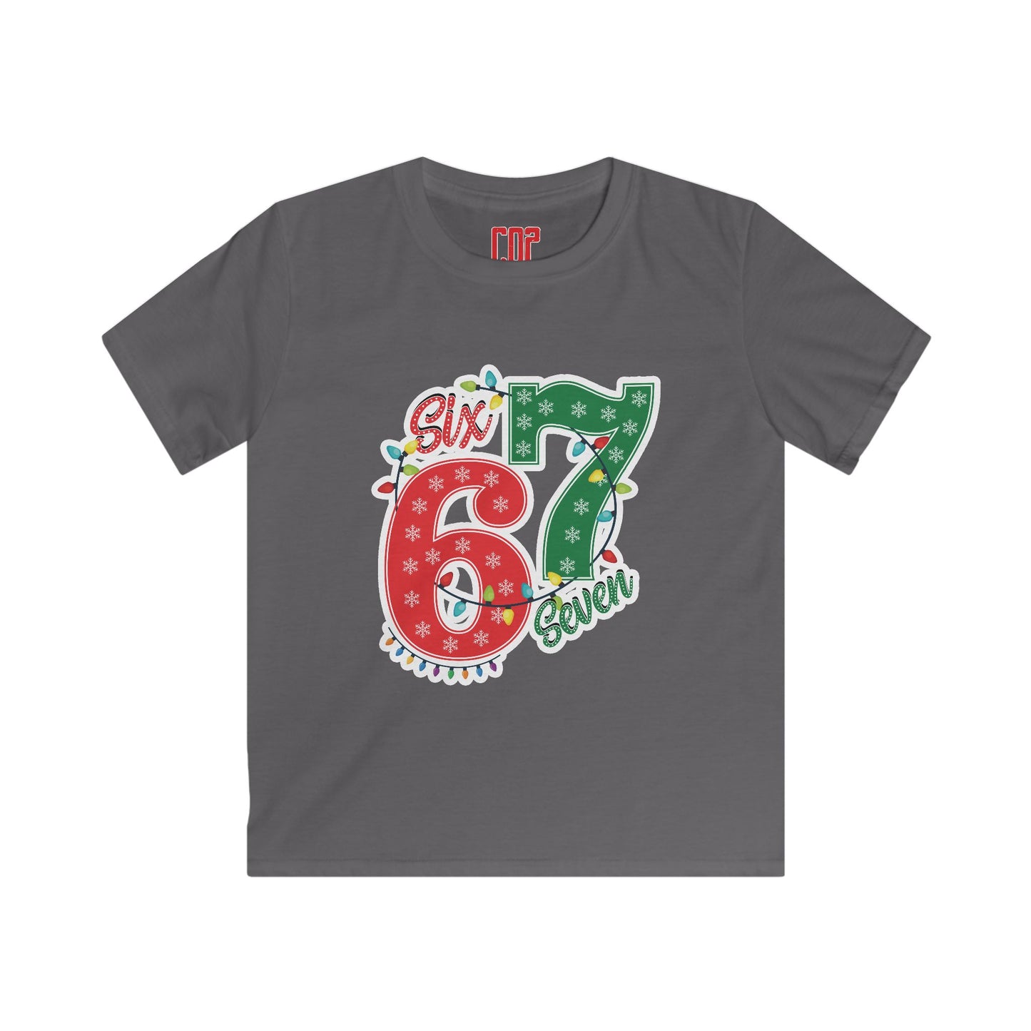 Kids Tee - Festive "Six & Seven" Christmas Birthday Number Shirt