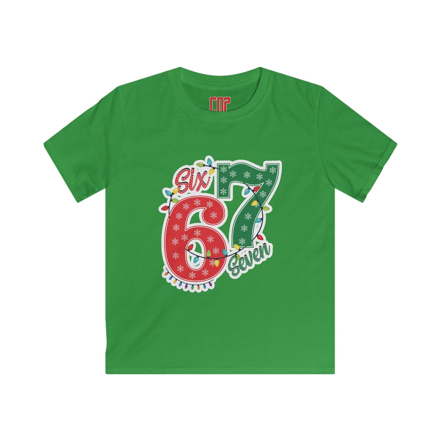 Kids Tee - Festive "Six & Seven" Christmas Birthday Number Shirt